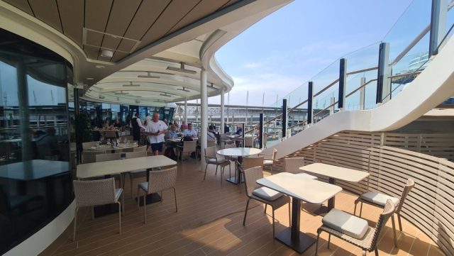 The outside part of La Terraza restaurant