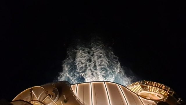 View from the stern