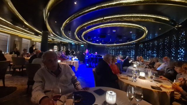 Dinner with Bill and Linda in the Silver Note jazz club restaurant