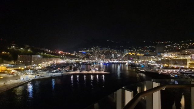 Monaco as we were pulling away